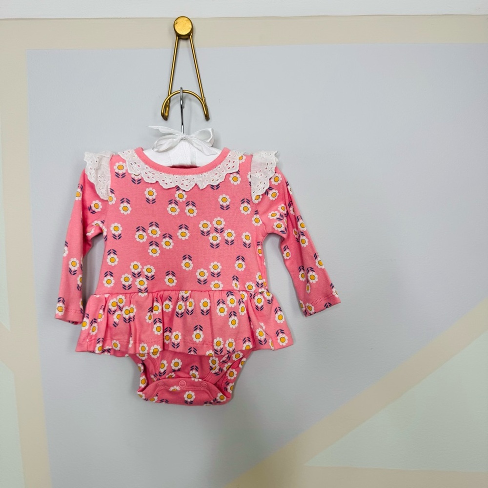 Baby girl floral onesie | Eyelet trim| | NWOT |